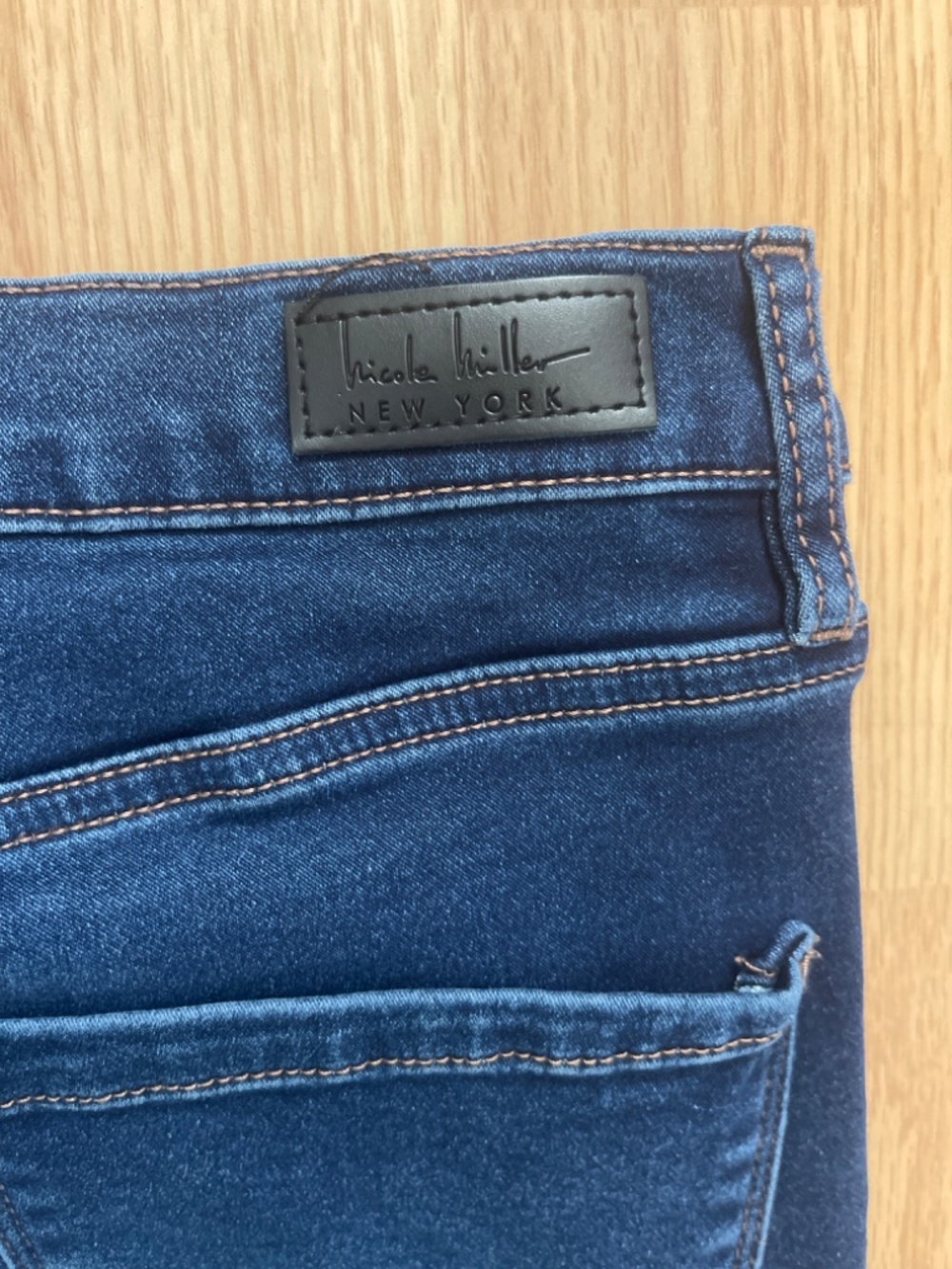Nicole Miller SOHO High Rise Ankle Skinny Dark Wash Denim Jeans Size 12 - Picture 12 of 13